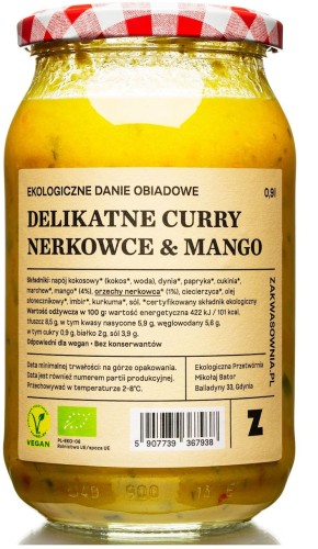 19667CURRY DELIKATNE Z ORZECHAMI NERKOWCA I MANGO BIO 900 ml - ZAKWASOWNIA-1