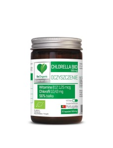 CHLORELLA BIO 50 KAPSUŁEK (500 mg)  korzystny wpływ na układ odpornościowy
