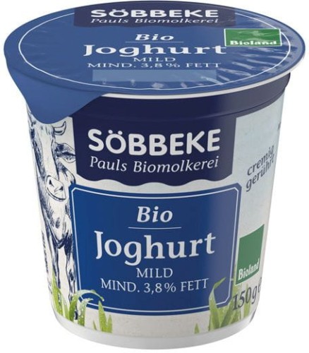 19873JOGURT NATURALNY (3,8 % TŁUSZCZU W MLEKU) BIO 150 g - SOBBEKE-1