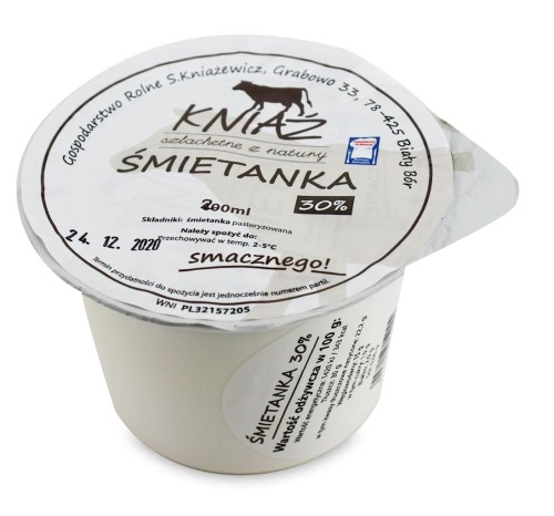 19990ŚMIETANKA 30 % 200 ml - KNIAŹ-1