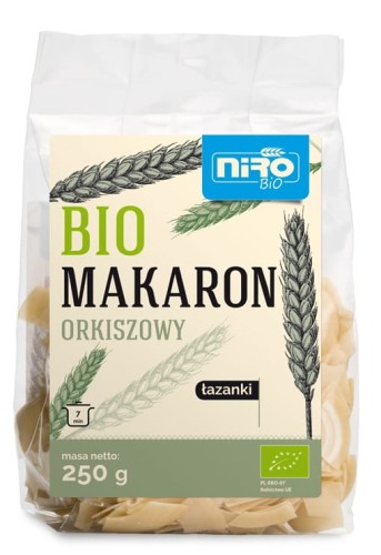 20115MAKARON (ORKISZOWY) ŁAZANKI BIO 250 g - NIRO-1