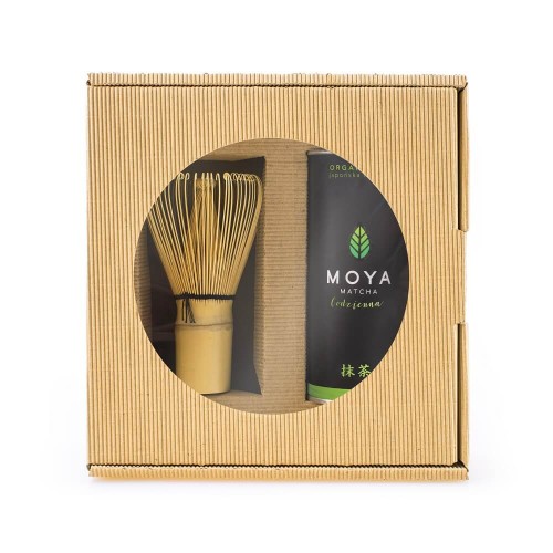20118ZESTAW HERBATA ZIELONA MATCHA W PROSZKU CODZIENNA BIO 30 g + MIOTEŁKA BAMBUSOWA CHASEN - MOYA MATCHA-1