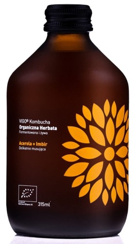 20133KOMBUCHA Z IMBIREM I ACEROLĄ BEZGLUTENOWA BIO 315 ml - VIGO-1