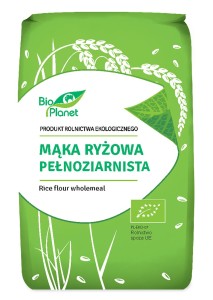 Mąka RYŻOWA pełnoziarnista BIO 500G źródło witamin B1,B6 wspomaga metabolizm