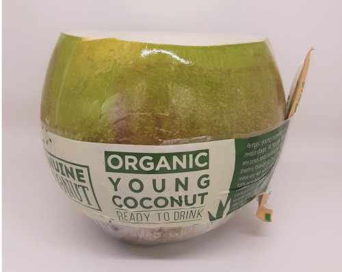 20277MŁODY KOKOS BIO ZE SŁOMKĄ (około 0,80 kg) - GENUINE COCONUT-1