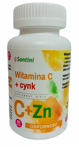 20387WITAMINA C + CYNK 60 TABLETEK - SANTINI-1