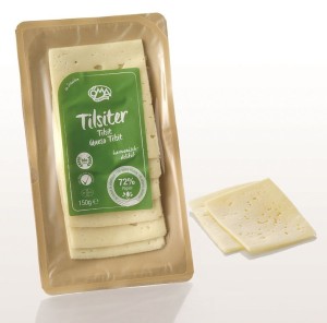 SER TILSITER (TYLŻYCKI) PLASTRY BIO (45 % TŁUSZCZU W SUCHEJ MASIE) 150 g - OMA