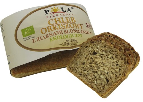 20731CHLEB ORKISZOWY Z ZIARNAMI SŁONECZNIKA BIO 350 g - POLA-1