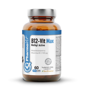 WITAMINA B12 60 KAPSUŁEK 17,4 g zmniejsza uczucie zmęczenia