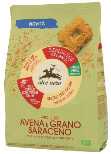 21012CIASTKA OWSIANO - GRYCZANE Z DODATKIEM OLIWY Z OLIWEK EXTRA VIRGIN (14 %) BIO 250 g - ALCE NERO-1