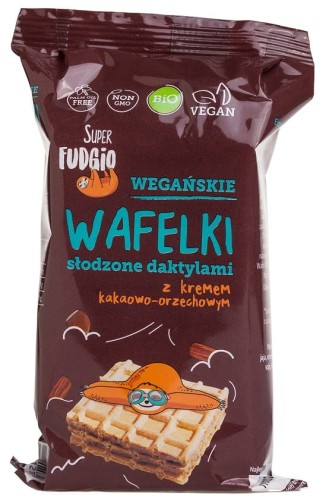 21481WAFELKI Z KREMEM KAKAOWO - ORZECHOWYM SŁODZONE DAKTYLAMI BIO (4 x 30 g) 120 g - ME GUSTO (SUPER FUDGIO)-1