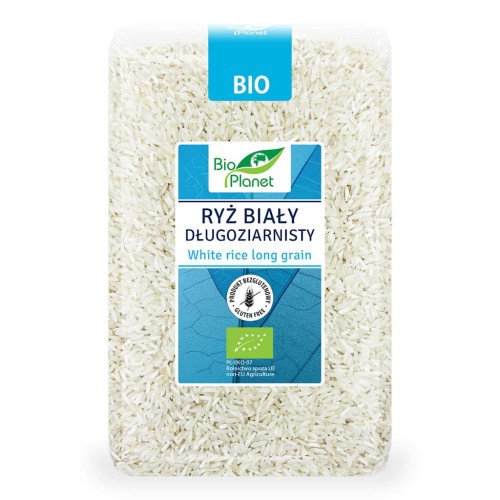 21497RYŻ BIAŁY DŁUGOZIARNISTY BEZGLUTENOWY BIO 1 kg - BIO PLANET-1