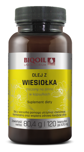21810OLEJ Z WIESIOŁKA TŁOCZONY NA ZIMNO 120 KAPSUŁEK (670 mg) - BIOOIL-1
