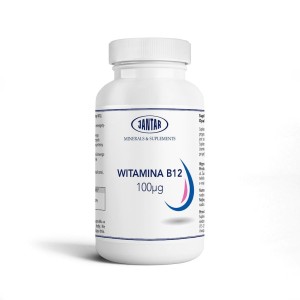 WITAMINA B12 60 KAPSUŁEK (100 mcg) Wpływa na zmniejszenie uczucia zmęczenia