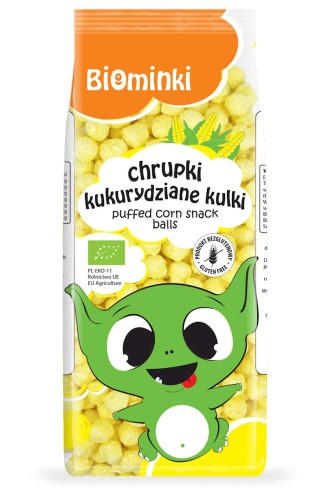 22295CHRUPKI KUKURYDZIANE KULKI BEZGLUTENOWE BIO 60 g - BIOMINKI-1