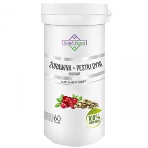 ŻURAWINA + PESTKI DYNI EKSTRAKT 60 KAPSUŁEK (275 mg + 275 mg) pomaga w utrzymaniu zdrowego serca i naczyń krwionośnych