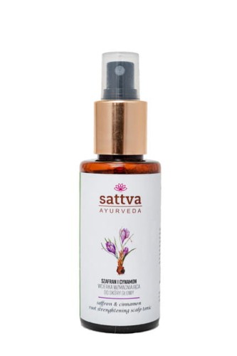 22444WCIERKA DO SKÓRY GŁOWY WZMACNIAJĄCA SZAFRAN I CYNAMON 100 ml - SATTVA-1