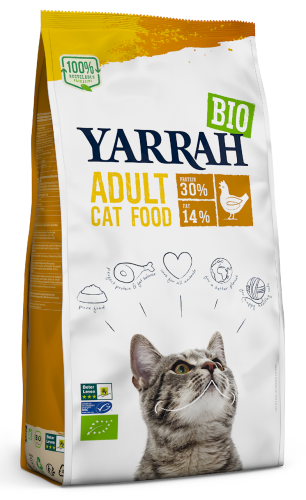 22527(DLA KOTA DOROSŁEGO) KARMA Z KURCZAKIEM BIO 800 g - YARRAH-1