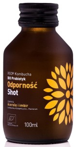 SHOT KOMBUCHA ODPORNOŚĆ BEZGLUTENOWY BIO 100 ml - VIGO