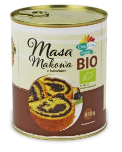 MASA MAKOWA Z BAKALIAMI BIO 850 g (PUSZKA) produkt niskiej jakości
