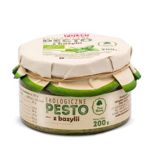22906PESTO Z BAZYLII BIO 200 g - DARY NATURY-1