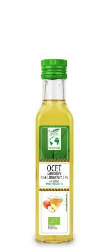 22925OCET JABŁKOWY NIEFILTROWANY BIO 5 % 250 ml - BIO PLANET-1