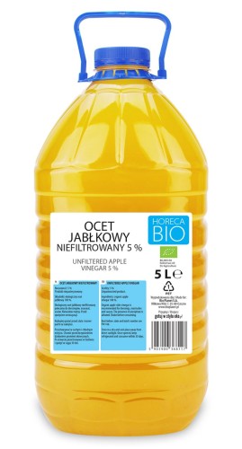 22927OCET JABŁKOWY NIEFILTROWANY BIO 5 % 5 L - HORECA-1