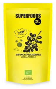 MORINGA SPROSZKOWANA BIO 500 g posiada wysoką zawartość manganu, chromu i boru
