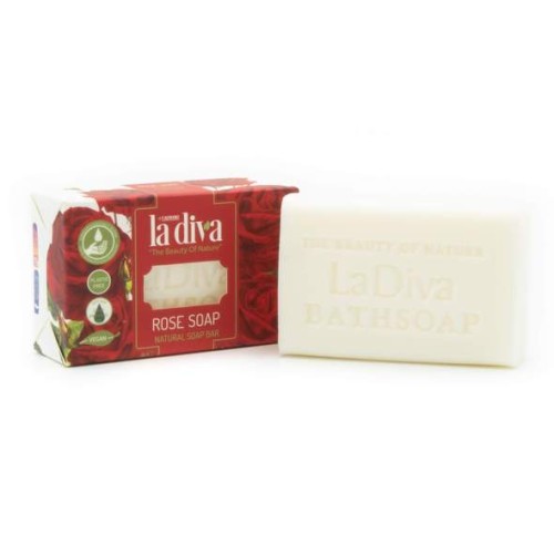 23161MYDŁO W KOSTCE RÓŻA 100 g - LA DIVA-1