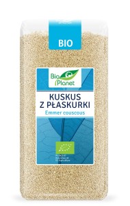 KUSKUS Z PŁASKURKI  BIO 400 g lekkostrawna, dobre źródło białka i niewiele tłuszczu