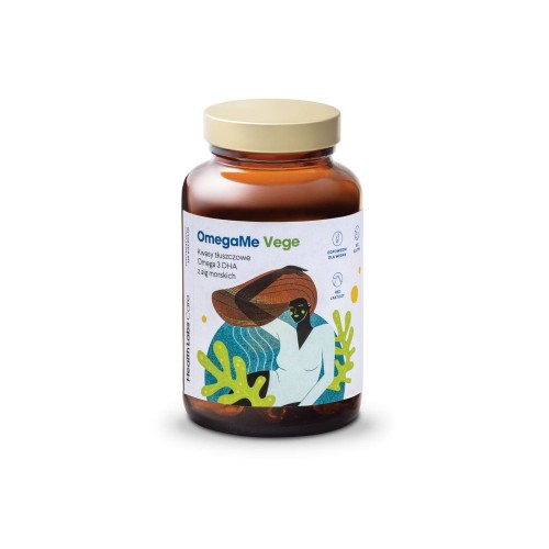 23357KWASY TŁUSZCZOWE OMEGA-3 Z ALG MORSKICH (OMEGA ME VEGE) 60 KAPSUŁEK - HEALTH LABS-1