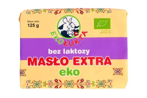 23377MASŁO EXTRA BEZ LAKTOZY BIO 125 g - EKO ŁUKTA-1