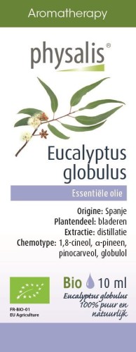 23383OLEJEK ETERYCZNY EUKALIPTUS GAŁKOWY (EUCALYPTUS GLOBULUS) BIO 10 ml - PHYSALIS-1