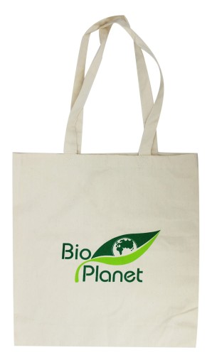 23391TORBA NA ZAKUPY Z DNEM I BOKAMI (BAWEŁNIANA) Z LOGO BIO PLANET-1