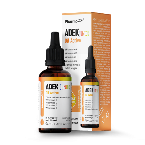 23501WITAMINA ADEK JUNIOR DLA DZIECI W KROPLACH (300 mcg + 10 mcg + 4 mg + 20 mcg) BEZGLUTENOWE 30 ml - PHARMOVIT (CLEAN LABEL)-1