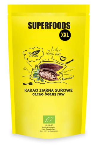 23504KAKAO ZIARNA SUROWE BIO 600 g - BIO PLANET-1