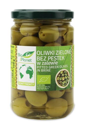 23573OLIWKI ZIELONE BEZ PESTEK W ZALEWIE BIO 280 g (150 g) - BIO PLANET-1