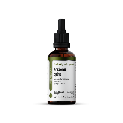 23741EKSTRAKTY W KROPLACH NA PRAWIDŁOWE KRĄŻENIE ŻYLNE BEZGLUTENOWE 30 ml - PHARMOVIT (CLEAN LABEL)-1