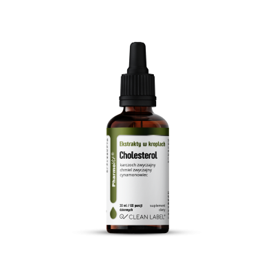 23754EKSTRAKTY W KROPLACH NA PRAWIDŁOWY POZIOM CHOLESTEROLU BEZGLUTENOWE 30 ml - PHARMOVIT (CLEAN LABEL)-1