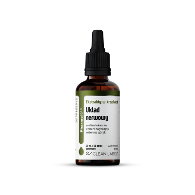 23761EKSTRAKTY W KROPLACH NA UKŁAD NERWOWY BEZGLUTENOWE 30 ml - PHARMOVIT (CLEAN LABEL)-1