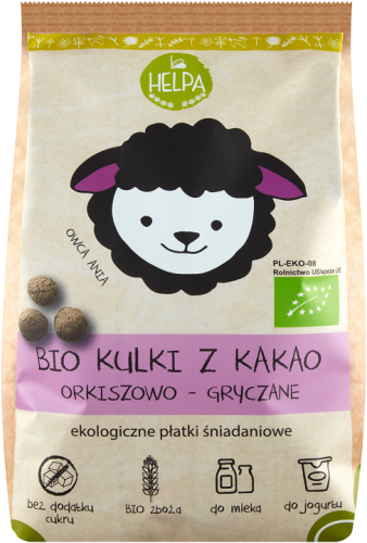 23972KULKI ORKISZOWO - GRYCZANE Z KAKAO BIO 160 g - HELPA-1