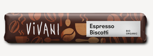 24016BATON Z NADZIENIEM MLECZNO - KAWOWYM I HERBATNIKAMI W POLEWIE Z MLECZNEJ CZEKOLADY ESPRESSO BIO 40 g - VIVANI-1
