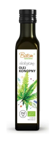24298OLEJ KONOPNY TŁOCZONY NA ZIMNO BIO 250 ml - BATOM-1