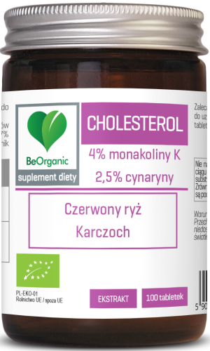 24324TABLETKI NA PRAWIDŁOWY POZIOM CHOLESTEROLU BIO 100 szt. (400 mg) - BE ORGANIC-1