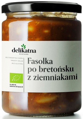 24425FASOLKA PO BRETOŃSKU Z ZIEMNIAKAMI BIO 540 ml - DELIKATNA-1