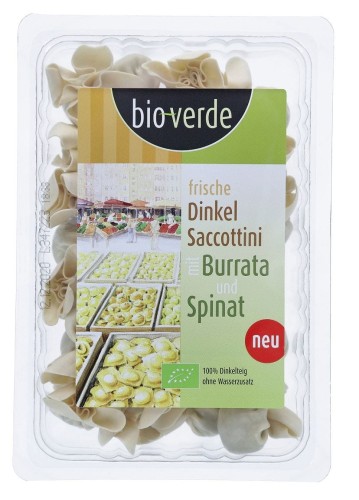 24443SACCHETTINI ORKISZOWE ŚWIEŻE Z SEREM BURRATA I SZPINAKIEM BIO 250 g - BIO VERDE-1