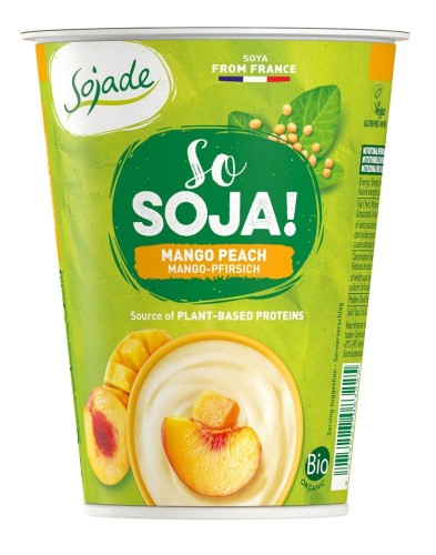 24622DESER SOJOWY MANGO - BRZOSKWINIA BEZGLUTENOWY BIO 400 g - SOJADE-1