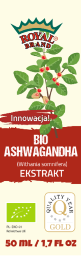 24893EKSTRAKT Z ASHWAGANDHY W KROPLACH BIO 50 ml - ROYAL BRAND-1
