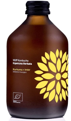 25057KOMBUCHA Z KURKUMĄ I IMBIREM BEZGLUTENOWA BIO 330 ml - VIGO-1