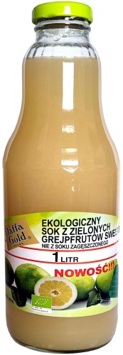 25247SOK Z ZIELONYCH GREJPFRUTÓW SWEETIE NFC BIO 1 L - JAFFA GOLD-1